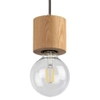 Ekologiczna LAMPA wisząca TRONGO ROUND 7061174 Spotlight drewniana OPRAWA rustykalny ZWIS oprawka na żarówkę dąb olejowany
