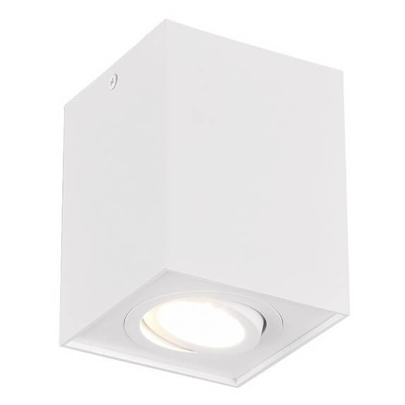 Nasufitowa lampa do sypialni BISCUIT 613000131 Trio kostka punktowa biały