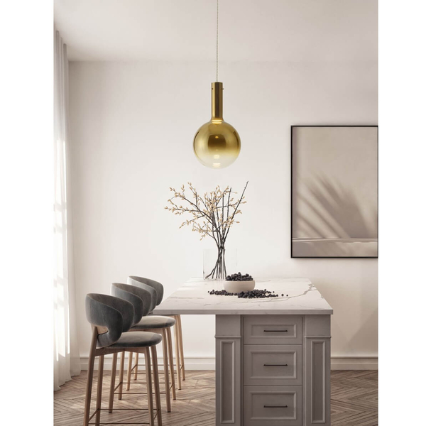 Lampa wisząca do jadalni JAVIER LE44483 LED 6W 3000K kula złota biała