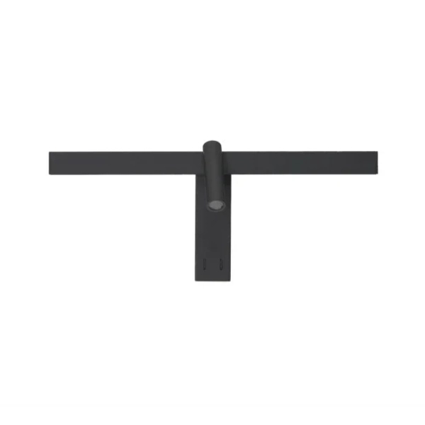Regulowany kinkiet ścienny RICO czarny AZ7090 2xLED 10W+5W 3000K do jadalni