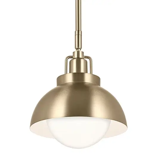 Metalowa lampa wisząca/ścienna/sufitowa Niva KL-NIVA-1W-1P-CPZ szampańska