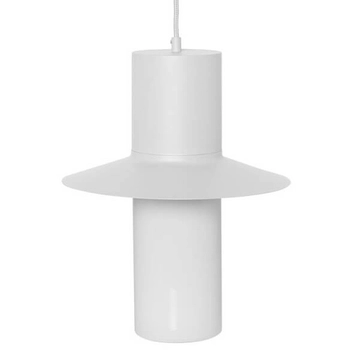 Metalowa lampa wisząca Caponio CPA111P0 kapelusz biały