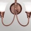 Ścienna lampa retro EM2-COPPER do przedpokoju miedziana