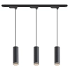 Potrójna zwisająca lampa szynowa Pipe Ring Track ML2079 1-fazowa czarny