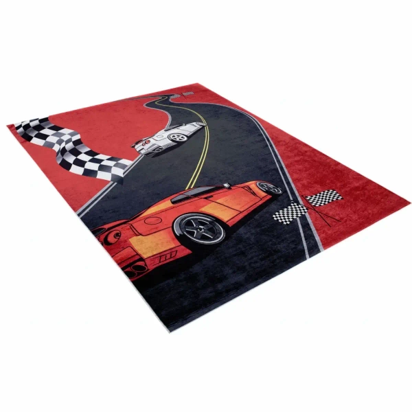 Dziecięcy dywan Formuła 323019 auta samochody czarne czerwone