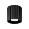 Sufitowa lampa downlight AURA czarna SL.1784 ryflowana do salonu