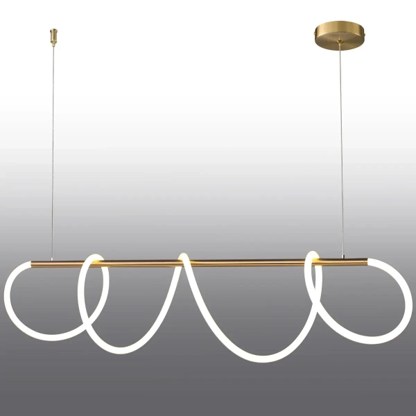 Nowoczesna lampa wisząca Fanstasia ST-9282P/L1 Step LED 70W 3000K złota