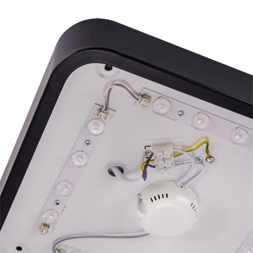 Plafon LAMPA sufitowa TOTEM LED D 03930 Ideus metalowa OPRAWA kwadratowa LED 24W 4000K plafoniera minimalistyczna czarna