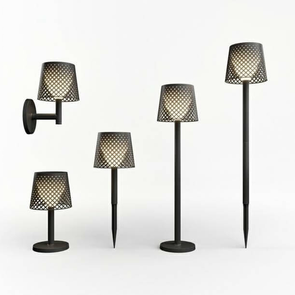 Wielofunkcyjna lampa solarna Greta LUMGRE080NXSWNW King Home IP65 czarny