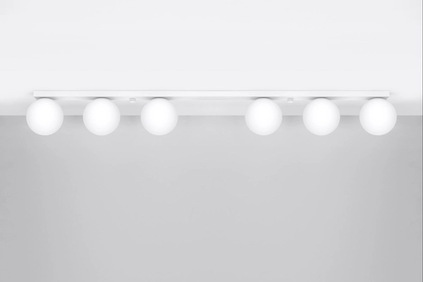 Plafon sufitowy listwa Yoli SL.1150 Sollux kuliste klosze biały