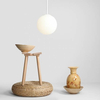 Lampa wisząca BOSSO 1087G Aldex szklana kula biała