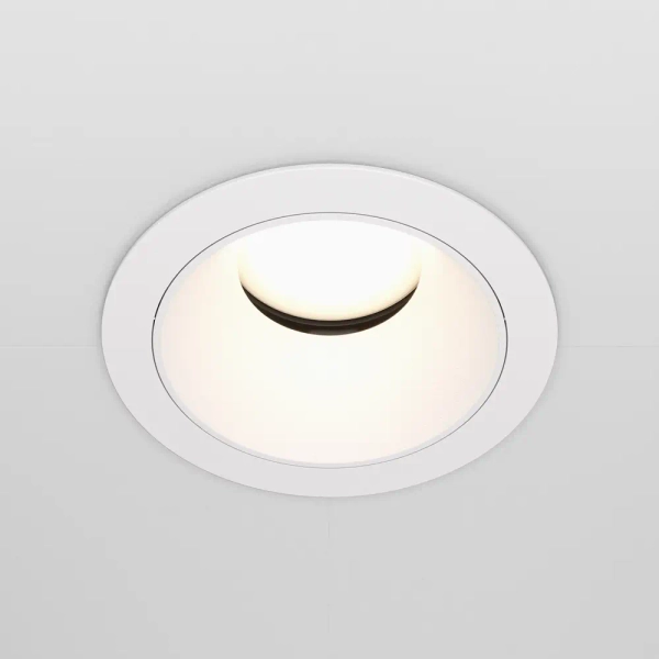 Wpuszczana lampa sufitowa okrągła białe oczko Share OUTLET