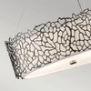 Owalna lampa zwisająca Silver Coral KL-SILVER-CORAL-ISLE Kichler srebrna