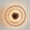 Klasyczna lampa sufitowa Whitecap QZ-WHITECAP-SF-S kwiat bursztynowy
