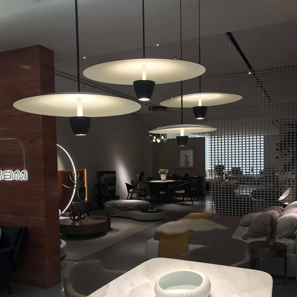 Ledowa lampa wisząca Ufo LP-0408/1P M BK 8W 3000-6000K metalowa czarna