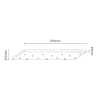 Wisząca lampa molekułowa Ero Multicolor XIV OR86430 kule białe czarne