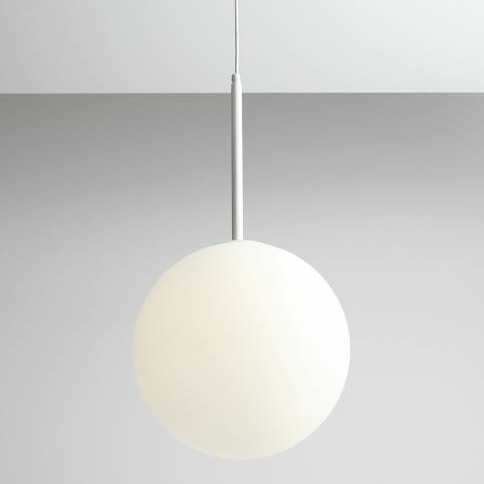Lampa wisząca BOSSO 1087G Aldex szklana kula biała