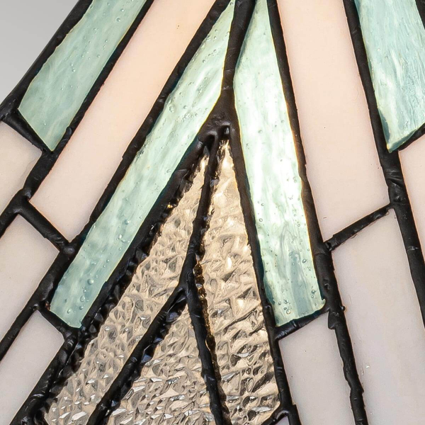 Szklana lampka nocna Alderley TF-ALDERLEY-TL-M Elstead art. deco multikolor