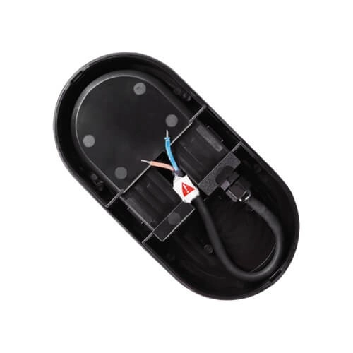 Sufitowa LAMPA plafon ARON 03798 Ideus owalna OPRAWA hermetyczna LED 12W 4000K zewnętrzna IP65 czarna