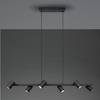 Lampa wisząca na listwie VANTOS DL632302400 Trio metalowa czarny