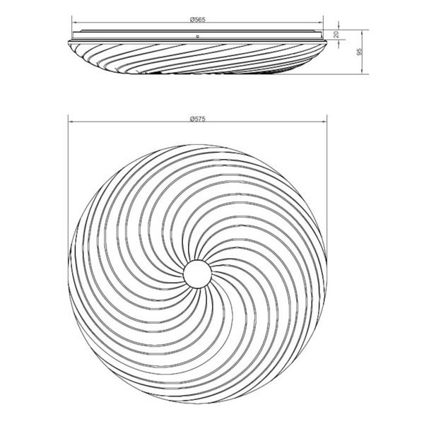 Plafon do kuchni Gravity R67695800 LED 45W 2700-600K pilot biały