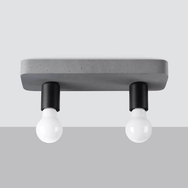 Podwójna lampa nasufitowa Tavo SL.1157 do salonu szara