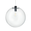Okrągła lampa wisząca Tonda ST-8722P-XL black Step kula przezroczysta