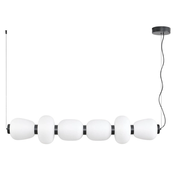 Lampa wisząca BRILLA ST-CP241210-6L BLACK WHITE LED 69W 3000K czarny biały