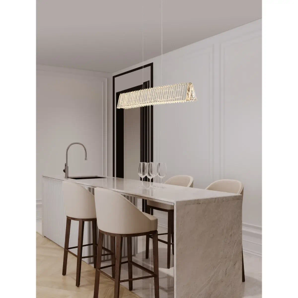 Wisząca lampa glamour CANLIRA LE45158 LED 28W 3000K crystals przezroczyste