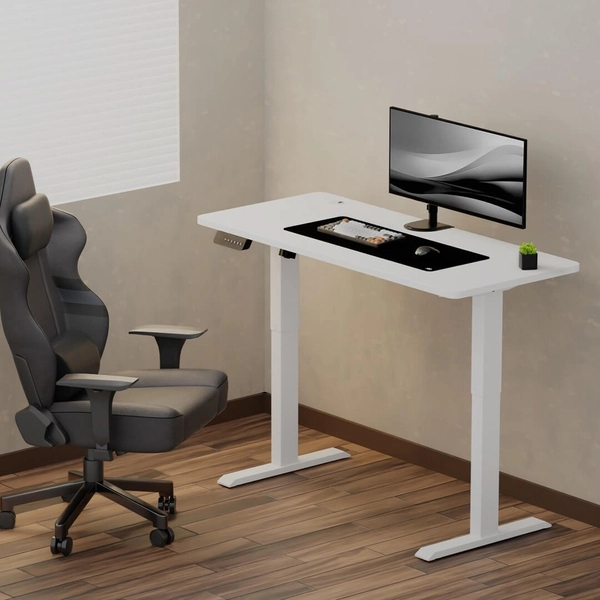 Biurko regulowane CONTROL LV0150 Eko-light minimalistyczne białe