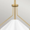 Lampa wisząca nad stół Mejia QZ-MEJIA-1P-S-AB  mosiądz biały