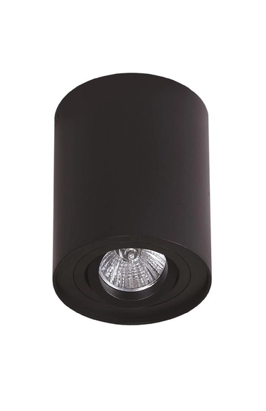 Spot LAMPA sufitowa BASIC ROUND C0068 Maxlight natynkowa OPRAWA metalowa tuba czarna