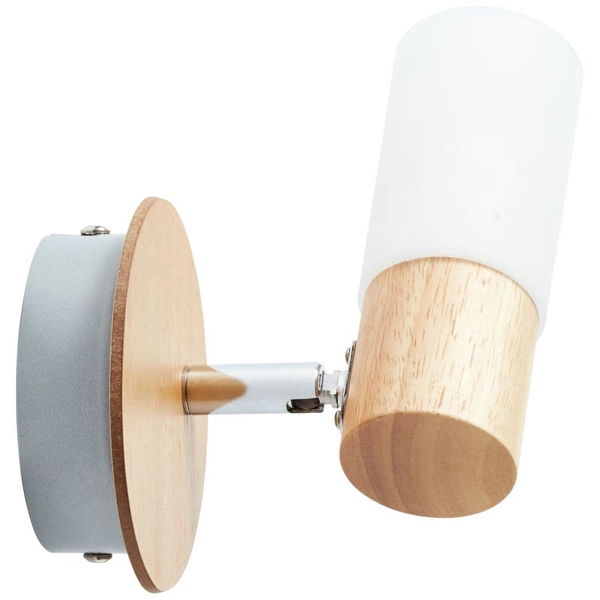 Kinkiet ekologiczny Babsan 51410/50 regulacja drewno biały