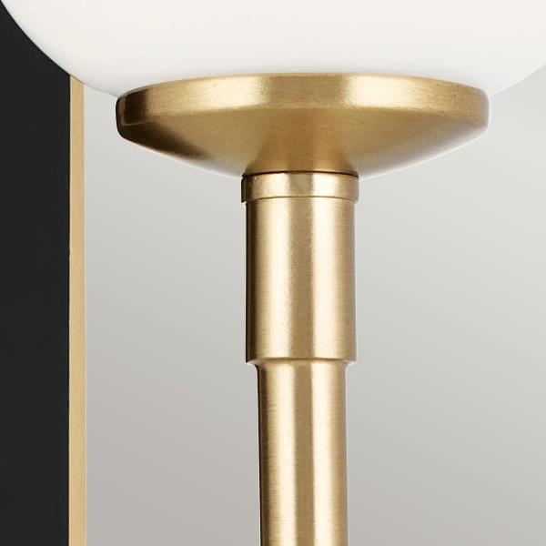 Nowoczesna lampa ścienna Solia KL-SOLIA-1W-CPZB do łazienki IP44 mosiądz