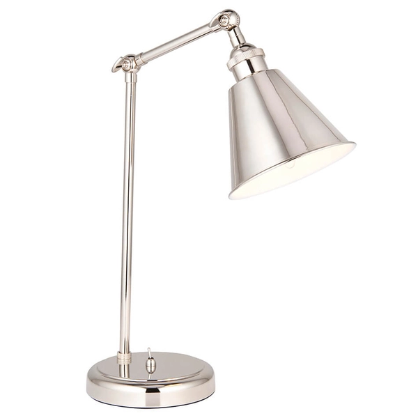 Biurkowa lampka regulowana Hal 97836 z włącznikiem srebrny