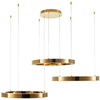Lampa wisząca Circle DN924-60+60+60 gold Step LED 80W 3000K ringi złote
