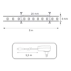 Ledowa taśma z zasilaczem 315366 LED 18W 4000K IP65 2m biały