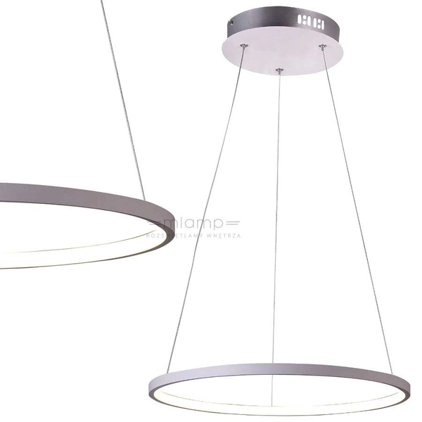 Lampa wisząca LUNE 31-64639 futurystyczna LED 18W 4000K pierścień biały