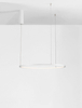 Biała lampa wisząca TOLUCA LE42783 do sypialni LED 36W 3000K ring