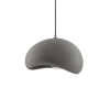 Wisząca lampa do salonu PALINZA LE45319 kopuła z żywicy szara