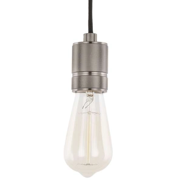 Wisząca LAMPA industrialna CASA DS-M-010 MATT BLACK Italux metalowa OPRAWA przewód zwis loft oprawka czarna matowa