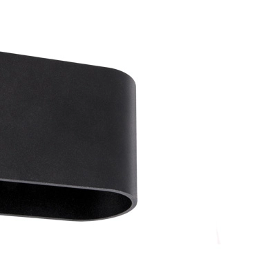 LAMPA ścienna TOBIAS 03961 Ideus metalowa OPRAWA kinkiet owalny loft czarny