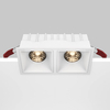 Metalowa lampa wpuszczana Alfa DL043-02-15W3K-SQ-W LED 30W 3000K biały