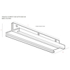 Uchwyt do szyn DOBAC MHT1-P2-WH TRACK Maxlight długi biały