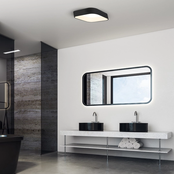 LAMPA sufitowa ASTRO ML6356 Milagro kwadratowa OPRAWA plafon LED 24W 4000K metalowy czarny