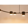 Żyrandol do jadalni okrąg Kodo 12 41339 nad stół downlight czarny