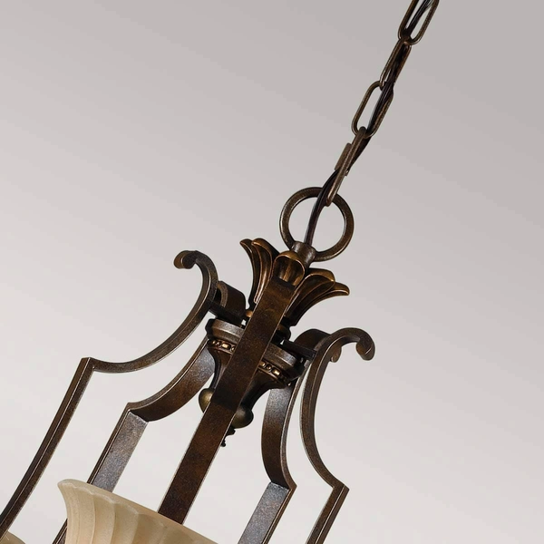 Żyrandol wielopunktowy Kelham Hall FE-KELHAM-HALL5-UPLT Feiss brązowy złoty