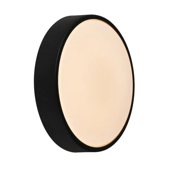 Okrągła lampa naścienna Oliver 2218261003 LED 9W 2700K IP54 czarna