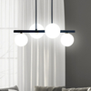 Nowoczesna lampa wisząca KAMA 34-01214 szklane kule zwis czarny