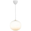 Zwisająca szklana lampa Navone 2220443001 kula szkło opalowe mosiądz